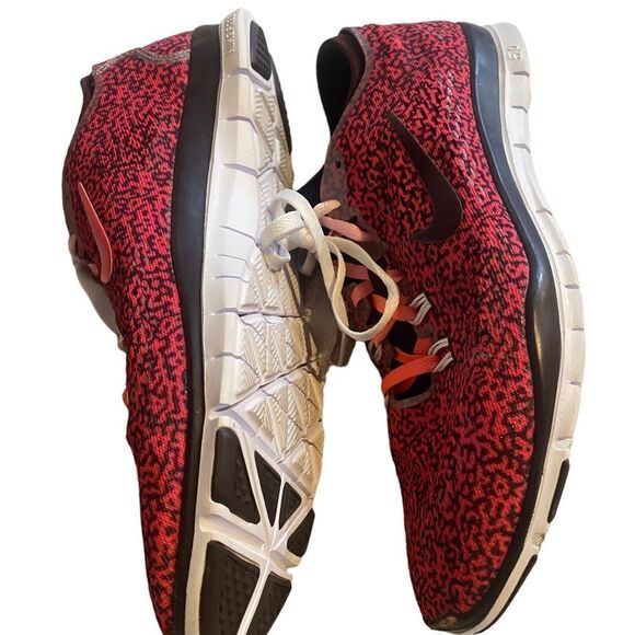 Nike Womens Free 5.0 Running Shoes•Pink •Black•Low Top•Ombre Laces •Size 9.5 - Picture 12 of 16